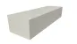 Preview: Zeichnerische Darstellung einer Blockstufe ohne Profil aus Rackwitzer Sandstein grau, bei ebaustoffe.shop