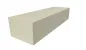 Mobile Preview: Zeichnerische Darstellung einer Blockstufe ohne Profil aus Warthauer Sandstein grau gelb, von ebaustoffe.shop