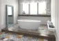 Preview: Hidrobox Badewanne Serie Space, Form: Oval, ohne Außenfarbe, komplett Scene Solid Surface Reinweiß, mit Option Überlauf, im Online-Shop bei Kori Handel