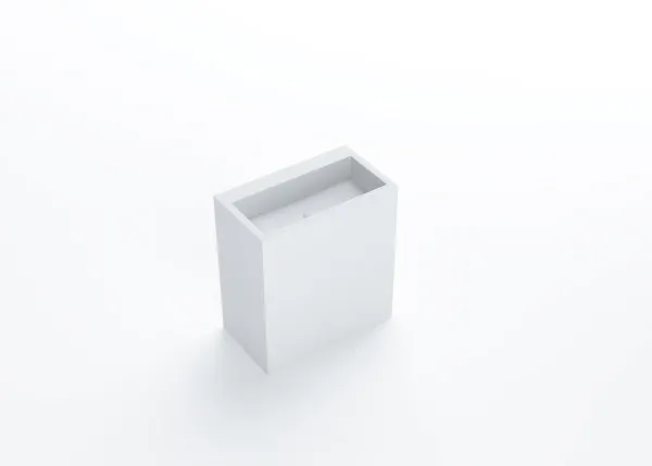 Hidrobox Standwaschtisch FS7, Ablauf sichtbar, ohne Armaturen Lochung, bei KORI Handel