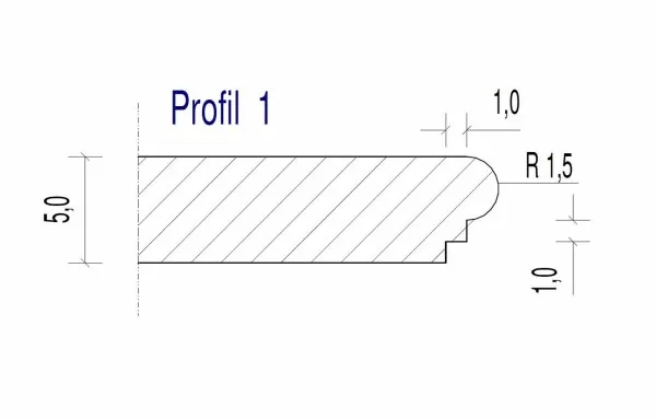 Treppenstufe Profil 1 by KORI Handel