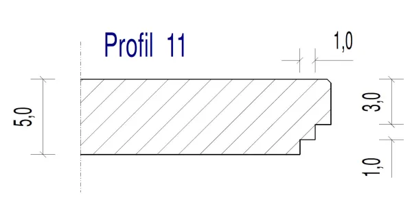 Treppenstufe Profil 11 by KORI Handel